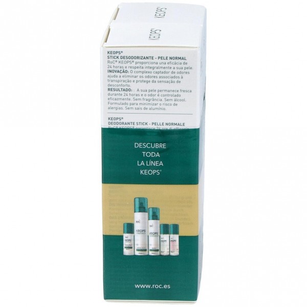 Pack Roc Keops Desodorante Stick Piel Normal, 2 Unidades X 40 Ml