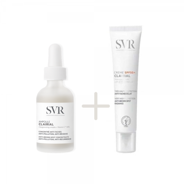 Pack Unificador: Ampoule Clairial Concentrado Antimanchas, 30 ml. + Clairial Crema SPF 50+, 40 ml. - SVR
