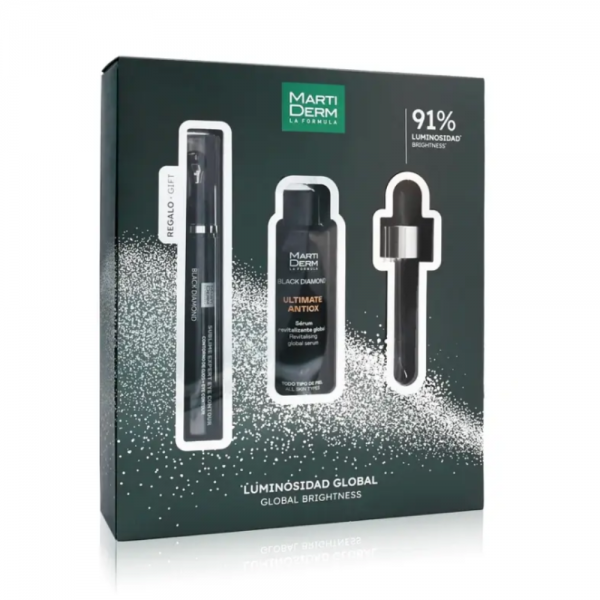 Pack Luminosidad global:Black Diamond Ultimate Antiox Sérum, 30 ml. + Sublime Expert Contorno de ojos, 15 ml. - Martiderm