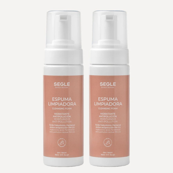 Set Doble Espuma: Espuma Limpiadora, 150 ml. + 150 ml. - Segle Clinical