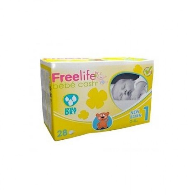 Freelife Bebecash Pañal Infantil (T- 1 28 U)