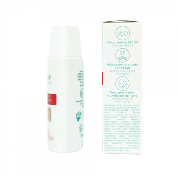 Be Sun Despigmen Shield Protect SPF 50 con color, 50 ml. - Atache