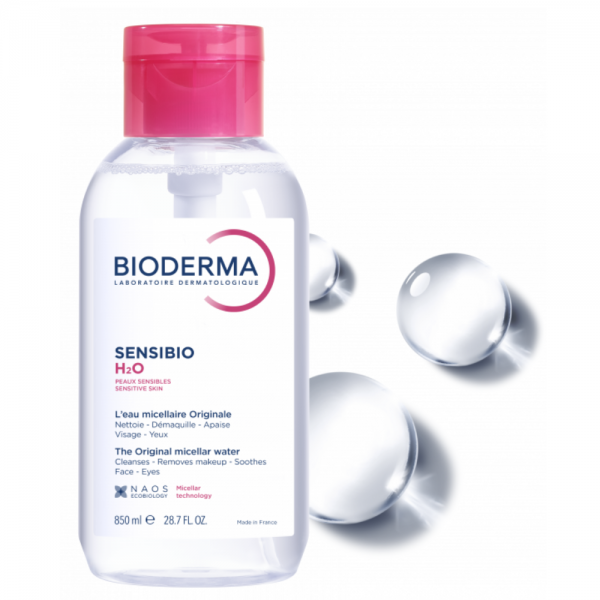 Sensibio H2O Pump Solución Micelar, 850 ml. - Bioderma