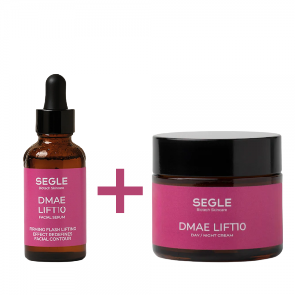 Cofre Firmeza DMAE: Dmae Lift 10 Sérum, 30 ml + Dmae Lift 10 Crema, 50 ml. - Segle Clinical