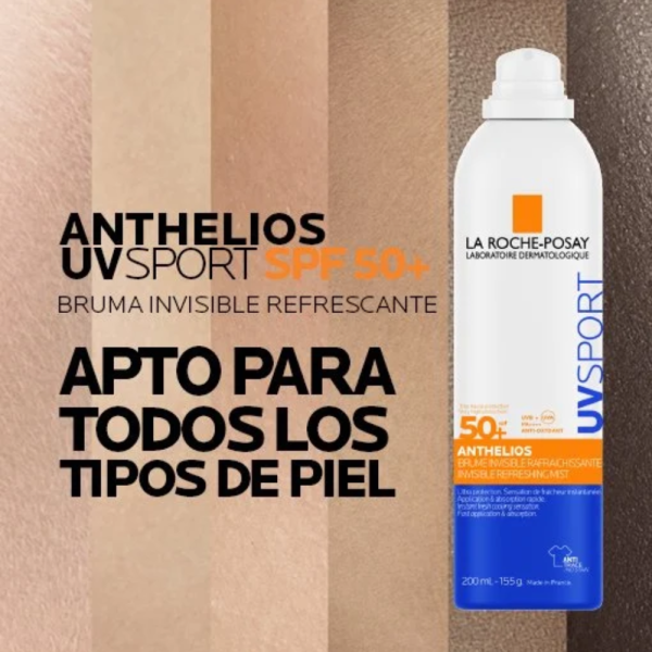 Anthelios UV Sport Bruma Invisible Refrescante SPF50+, 200 ml. - La Roche Posay