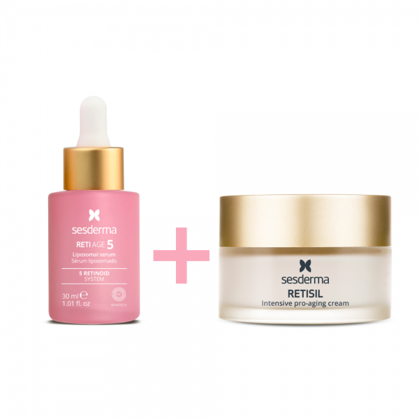 Pack The Power of 5 Retiage 5 Liposomal Serum , 30 ml. +  Retisil Crema Intesiva, 50 ml. - Sesderma