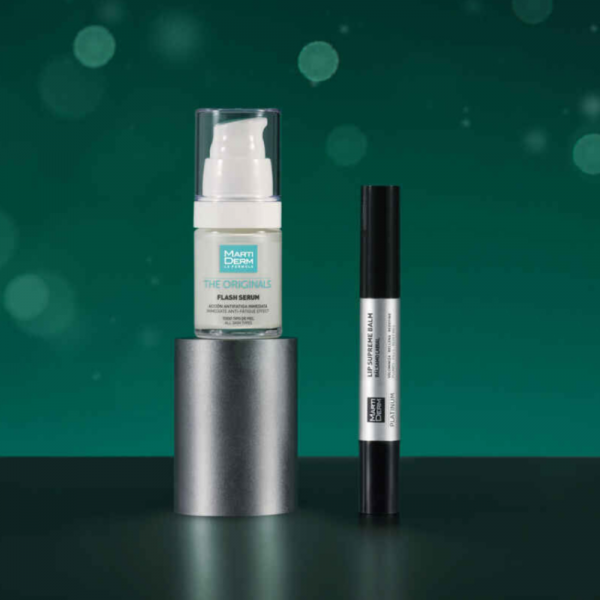 Pack Efecto Flash & Glow: Flash Serum, 15 ml. + Lip Supreme Balm, 4.5 ml. - Martiderm