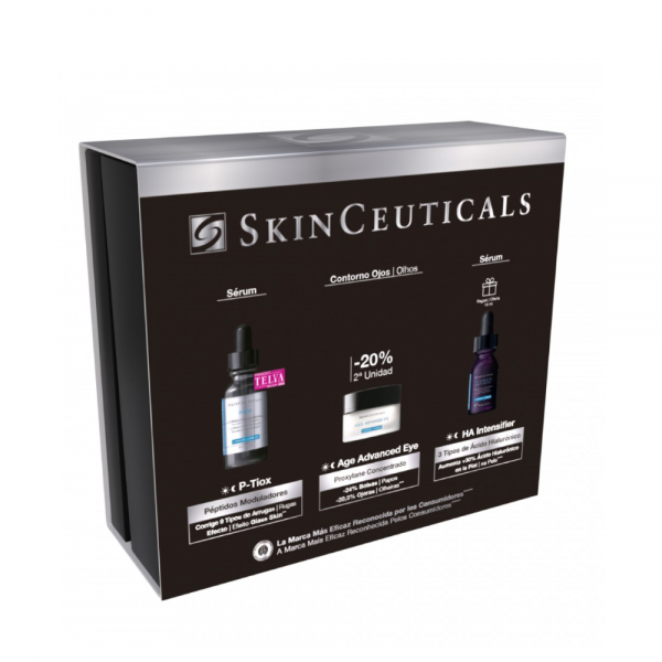 Pack Protocolo Alta Eficacia: P-Tiox, 30 ml. + A.G.E. Advanced Eye, 15 ml.  + H.A. Intensifier Serum, 15 ml. - Skinceuticals
