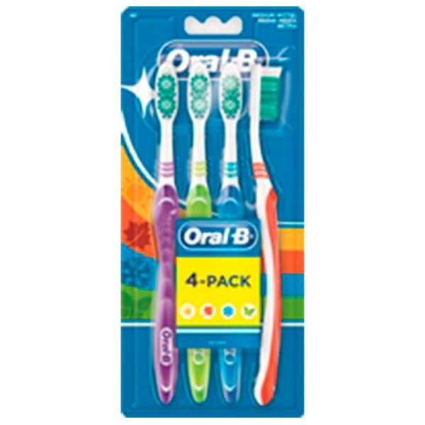Oral-B Pack Cepillos 123 Shiny Clean 4Uds