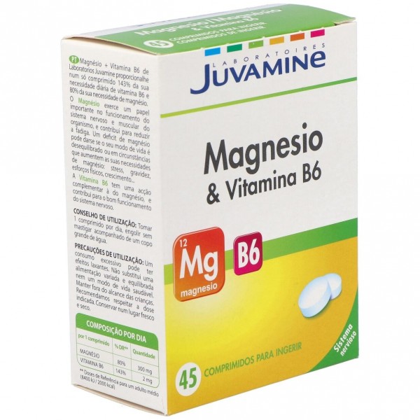 Urgo Juvamine Magnesio + Vitamina B6, 45 Comprimidos