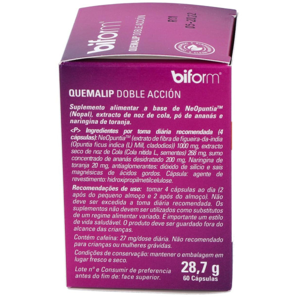 Biform Quemalip Doble Acción 60Cáps