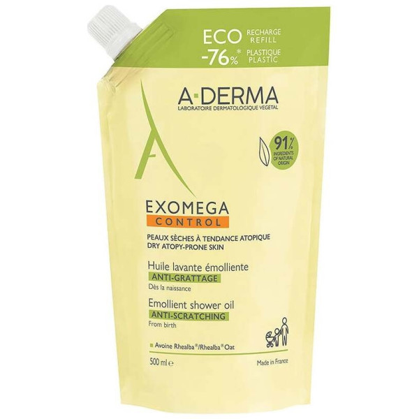 A-Derma Exomega Control Eco Recarga Aceite De Ducha 500Ml