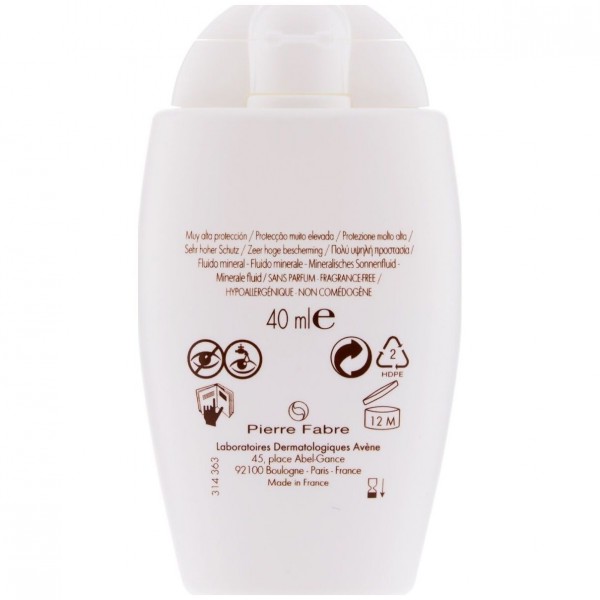 Avène Solar Fluido Mineral Spf50+ 40Ml