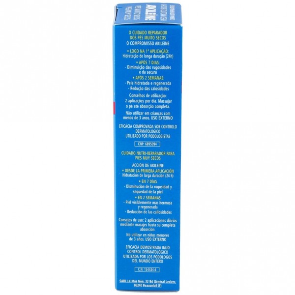 Akileïne Crema Nutri-Reparadora Pies Secos, 50 Ml