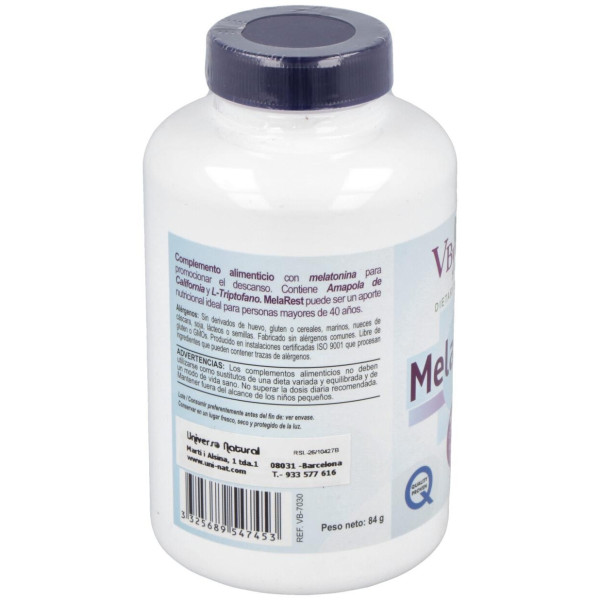 Melarest (Melatonina/Amapola C./-Triptofano) 120Ca