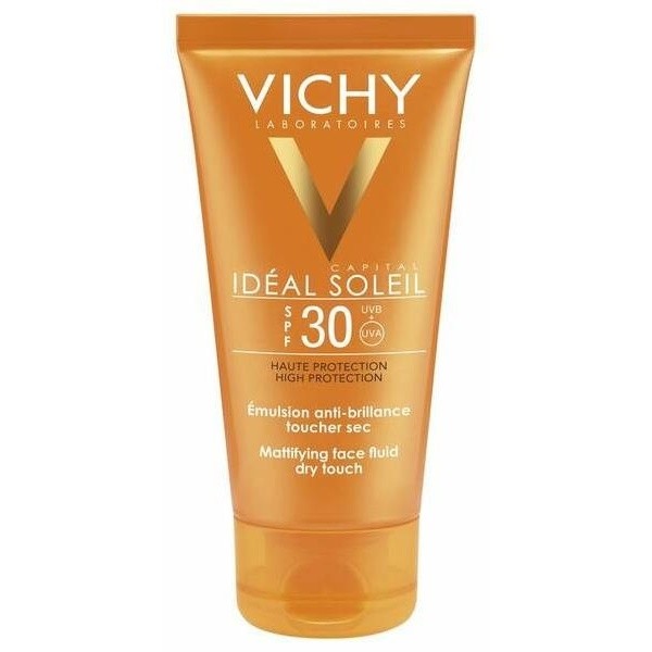 Vichy Idéal Soleil Emulsión Facial Acabado Seco Spf 30, 50 Ml