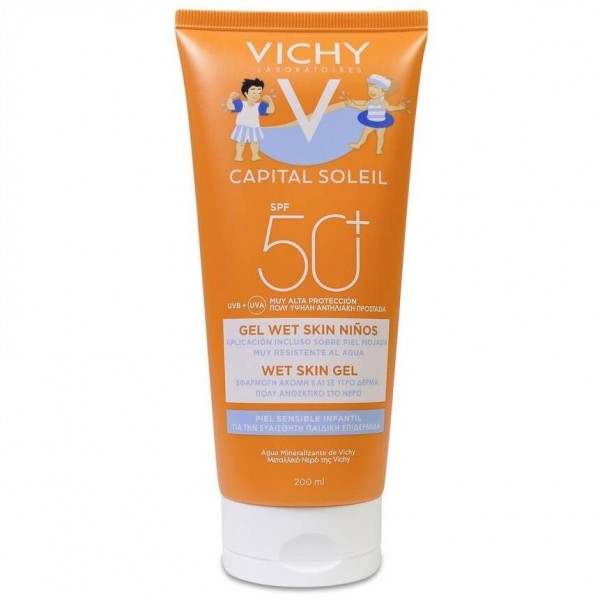 Vichy Capital Soleil Leche-Gel Wet Or Dry Skin Para Niños Spf50+ 200Ml