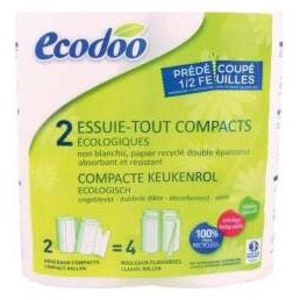 Ecodoo Papel De Cocina Reciclado 2Uds