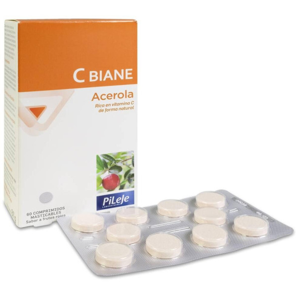 Pileje C-Biane, 60 Comprimidos Masticables