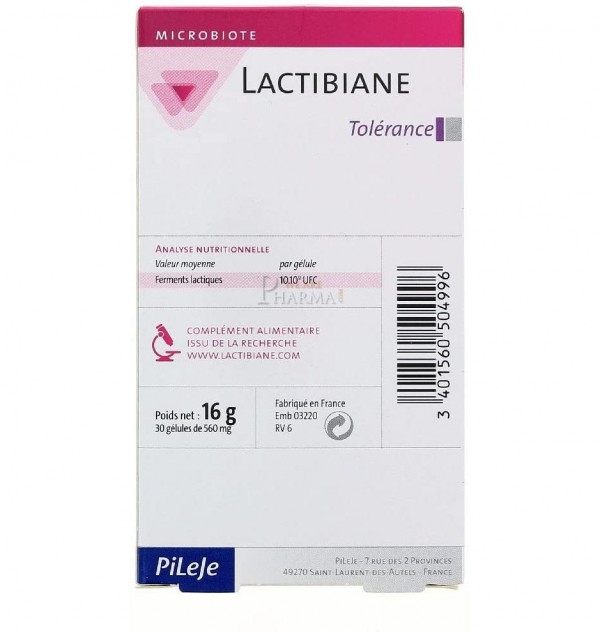 Lactibiane Tolerance Pileje (2,5 G 30 Capsulas)