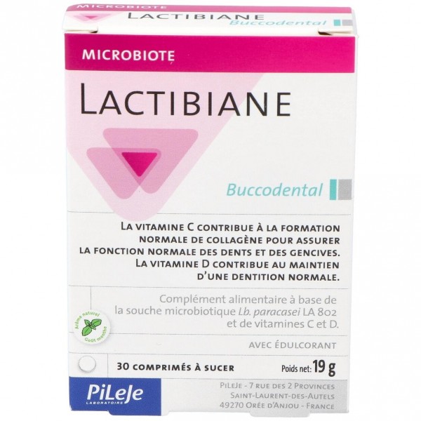 Pileje Lactibiane Bucodental 30 Comprimidos Para Chupar