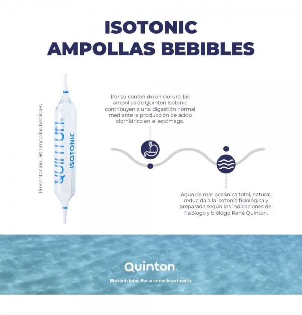 Quinton Isotonic (30 Ampollas Bebibles 10 Ml)
