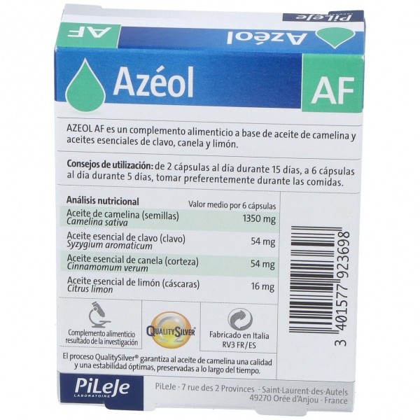 Azeol Af, 30 Cápsulas