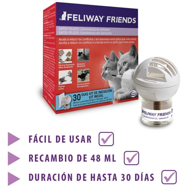Ceva Feliway Friends Difusor + Recambio 48Ml