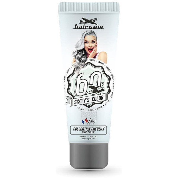 Hairgum Sixty'S Color Hair Color White 60Ml