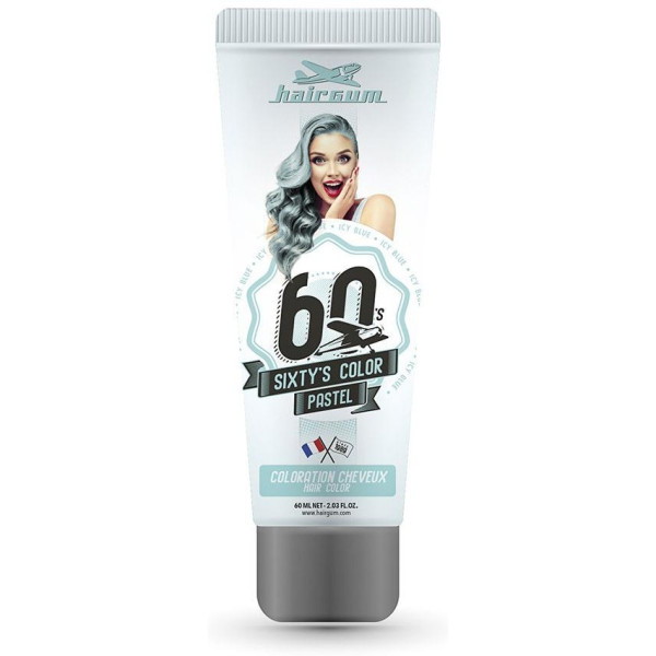 Hairgum Sixty'S Color Hair Color Icy Blue 60Ml