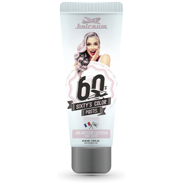 Hairgum Sixty'S Color Hair Color Milky Pink 60Ml