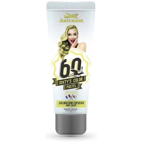 Hairgum Sixty'S Color Hair Color Yellow Sunrise 60Ml
