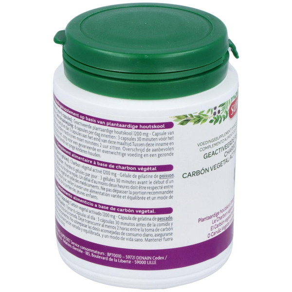 Carbon Vegetal Activado 150Cap. Agbio