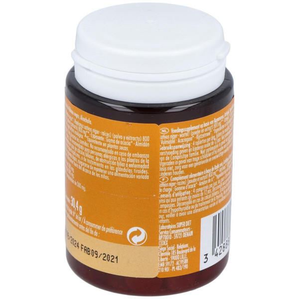 Super Diet Radis Noir Artichaut Bio 80 Comprim?S