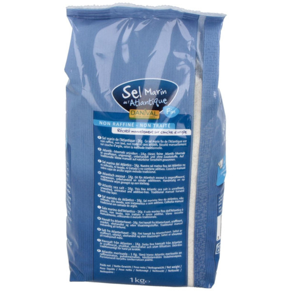 Sal Marina Atlantica Fina Sin Refinar 1Kg.