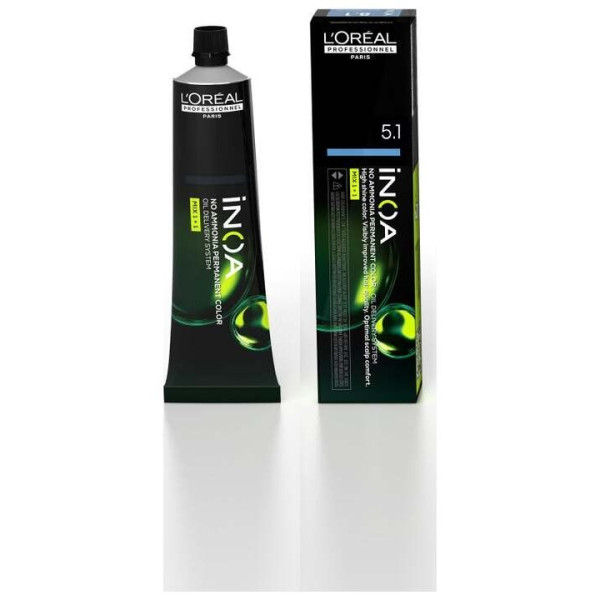 L'Oréal Tinte Inoa 5.1 Castaño Claro Ceniza 60Ml