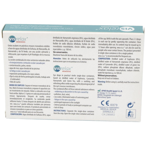 Vis Relax Gotas Oculares 10Monodosis