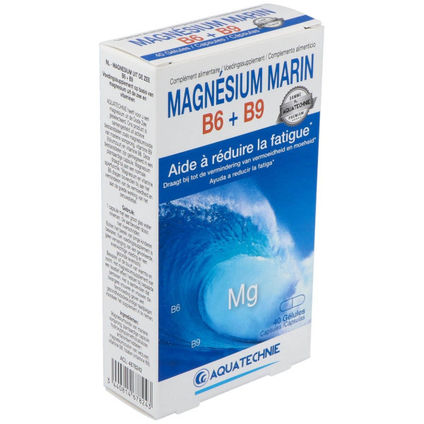 Magnesio Marino+B6+B9 40Cap. Biotechnie 2