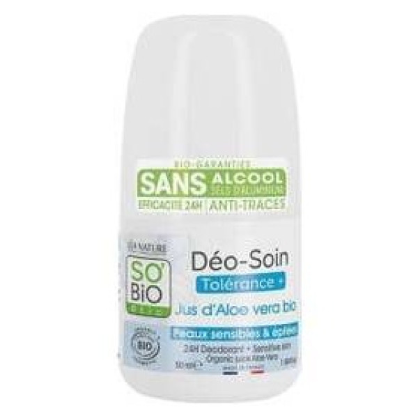 So Bio Etic Desodorante Roll On Tolerance Aloe Vera 50Ml
