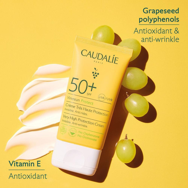 Caudalie Vinosun Protect Crema Alta Protección Spf50 50Ml