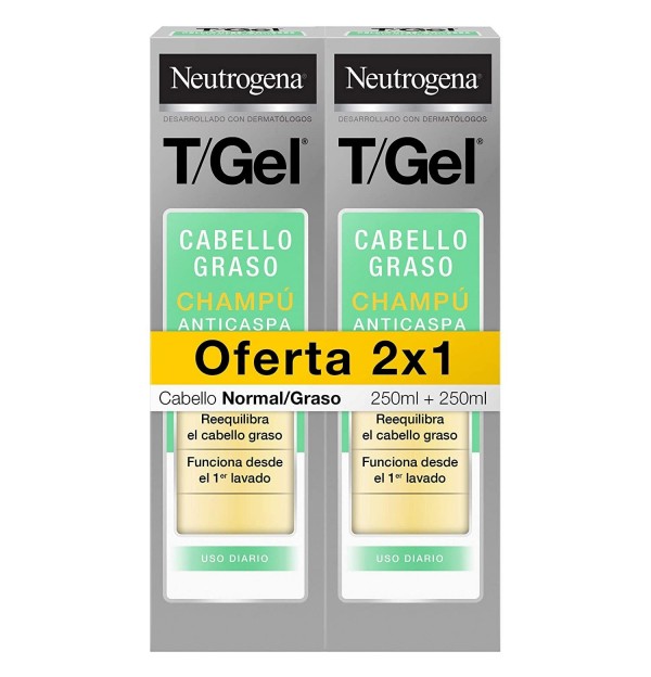 T-Gel Champu C Normal Y Graso - Neutrogena (1 Envase 250 Ml)