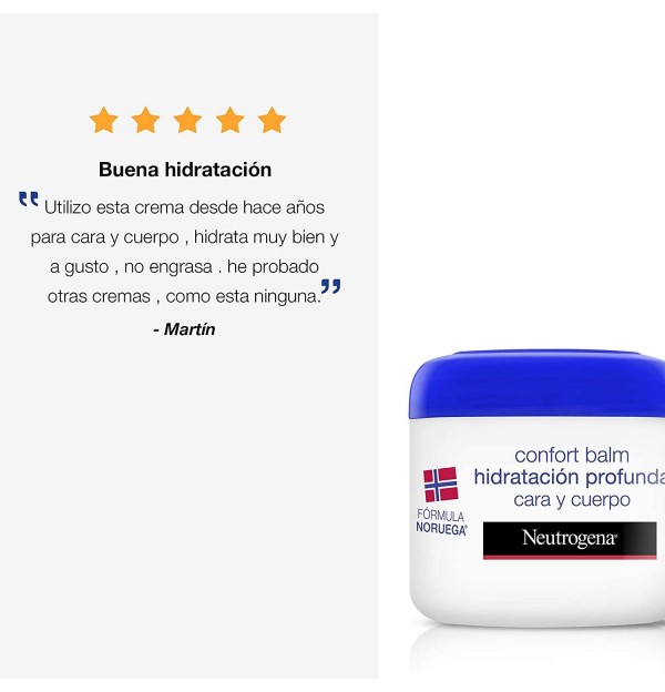 Neutrogena Formula Noruega Confort Balm - Hidratacion Profunda Cara Y Cuerpo (1 Envase 300 Ml)