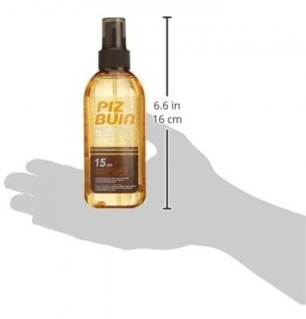 Piz Buin Wet Skin Fps 15 Proteccion Media - Spray Solar Corporal Transparente (1 Envase 150 Ml)