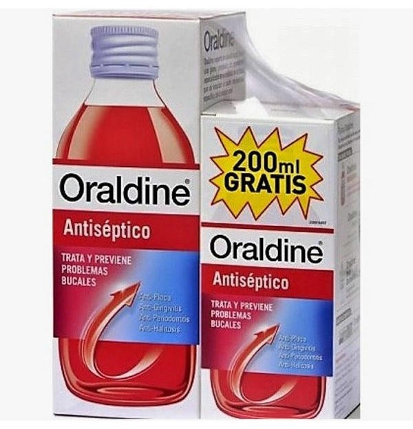 Oraldine Antiseptico (1 Envase 400 Ml + 1 Envase 200 Ml Pack)