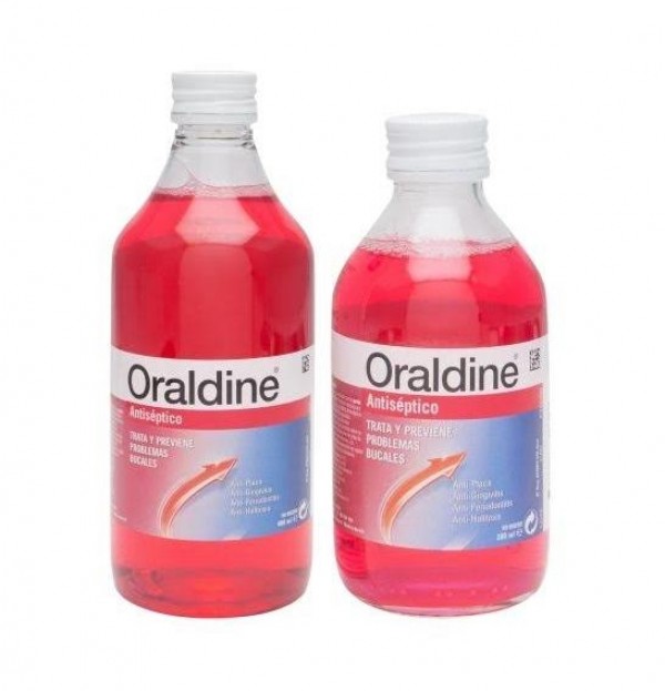 Oraldine Antiseptico (1 Envase 400 Ml + 1 Envase 200 Ml Pack)