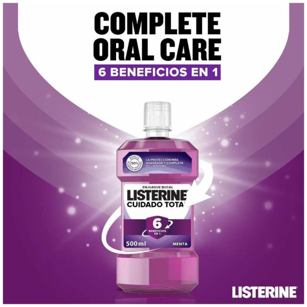 Listerine Cuidado Total Duplo Enjuague Bucal 1L+1L