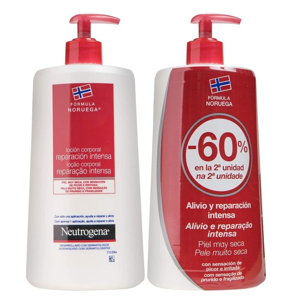 Neutrogena Formula Noruega Locion Corporal - Reparacion Intensa Piel Muy Seca Y Rugosa (2 Envases 750 Ml Duplo)