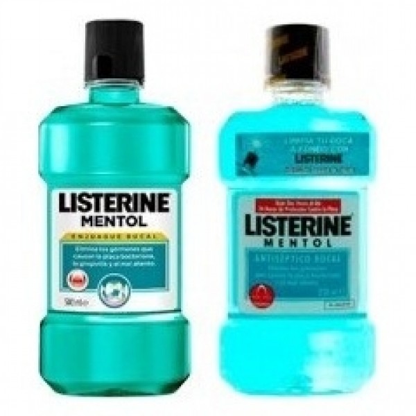 Pack Listerine Colutorio Mentol 500 Ml + 250 Ml