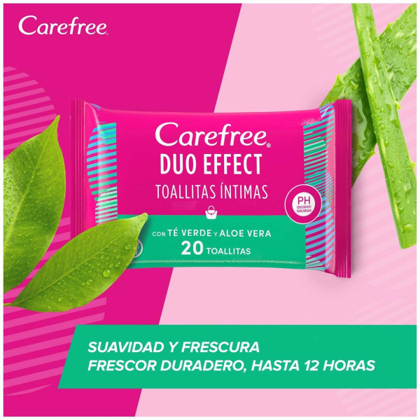 Carefree Toallitas Intimas Con Te Very Aloe Vera 20Uds