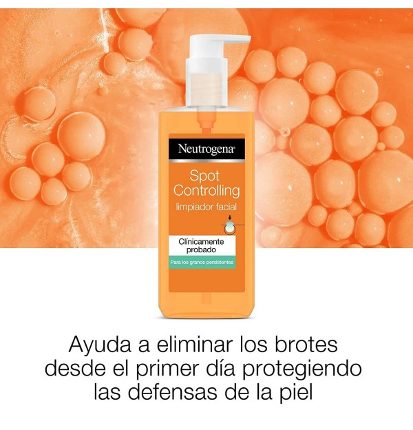 Neutrogena Spot Controlling - Limpiador Facial Con Acido Salicilico Purificante (1 Envase 200 Ml)